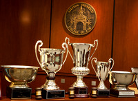Moot Court trophies.